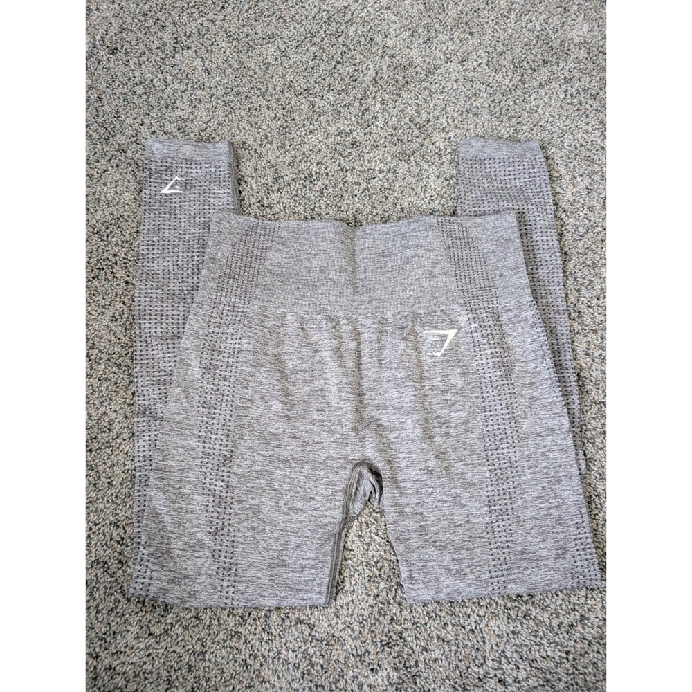 Gymshark Vital Seamless Leggings Grey Marl High Waisted Womens Size Small